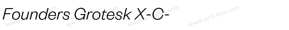 Founders Grotesk X-C字体转换